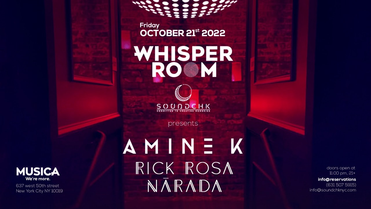 Soundchk: AMINE K, RICK ROSA & NĀRADA at Whisper Room