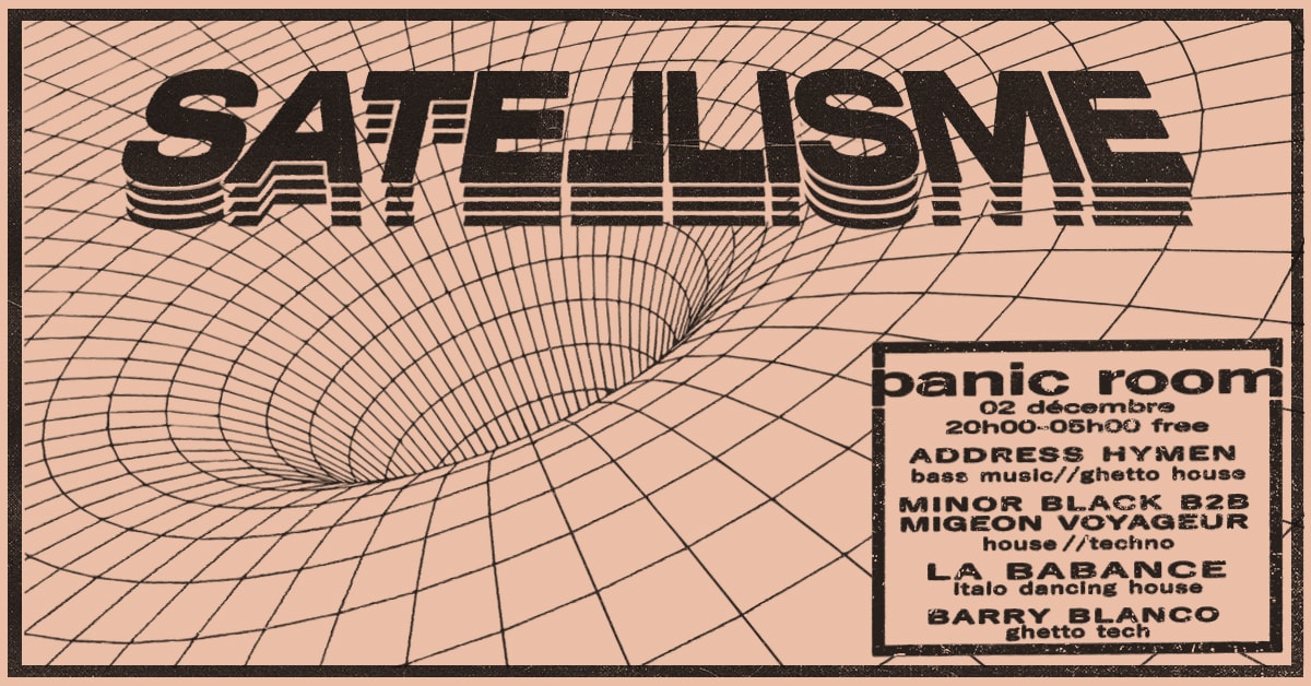 SATELLISME // ADDRESS HYMEN, MINOR BLACK x MIGEON & MORE