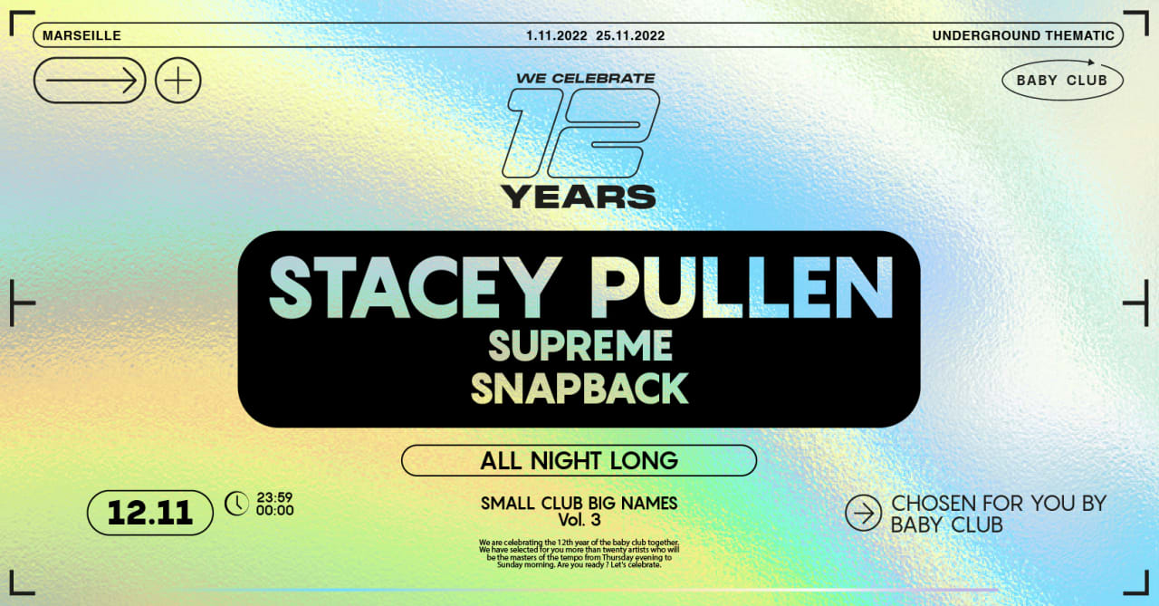 12 YEARS : Stacey Pullen & Supreme & Snap Back Mateo Dono