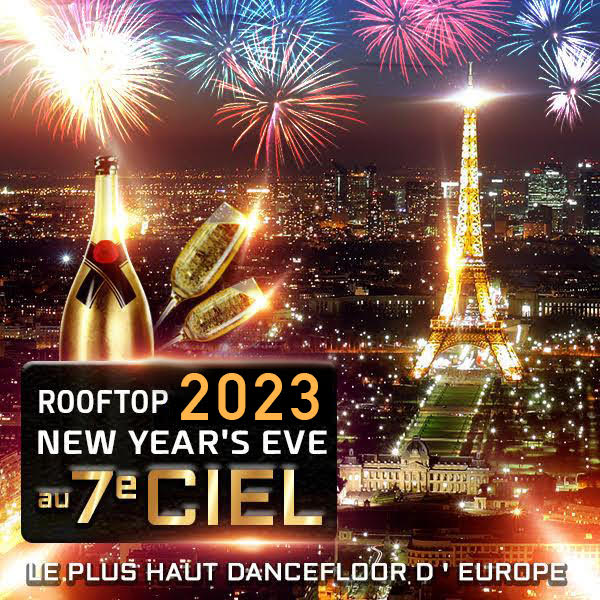 TOUR EIFFEL ROOFTOP GEANT EXCEPTIONNEL NEW YEAR 2023 2500M2