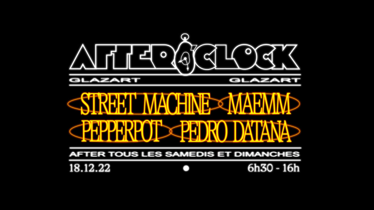 [ANNULÉ] After O'Clock : Maemm, Pedro Datana & more