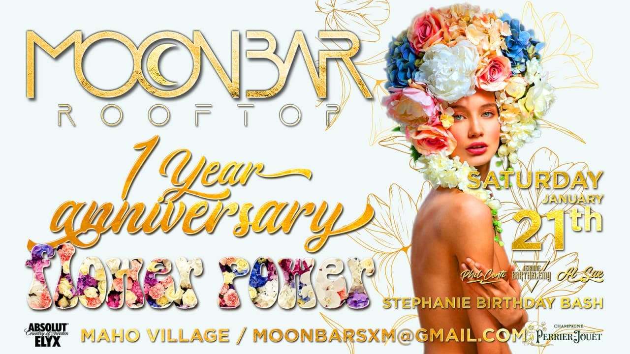 1 year anniversary of Moonbar sxm