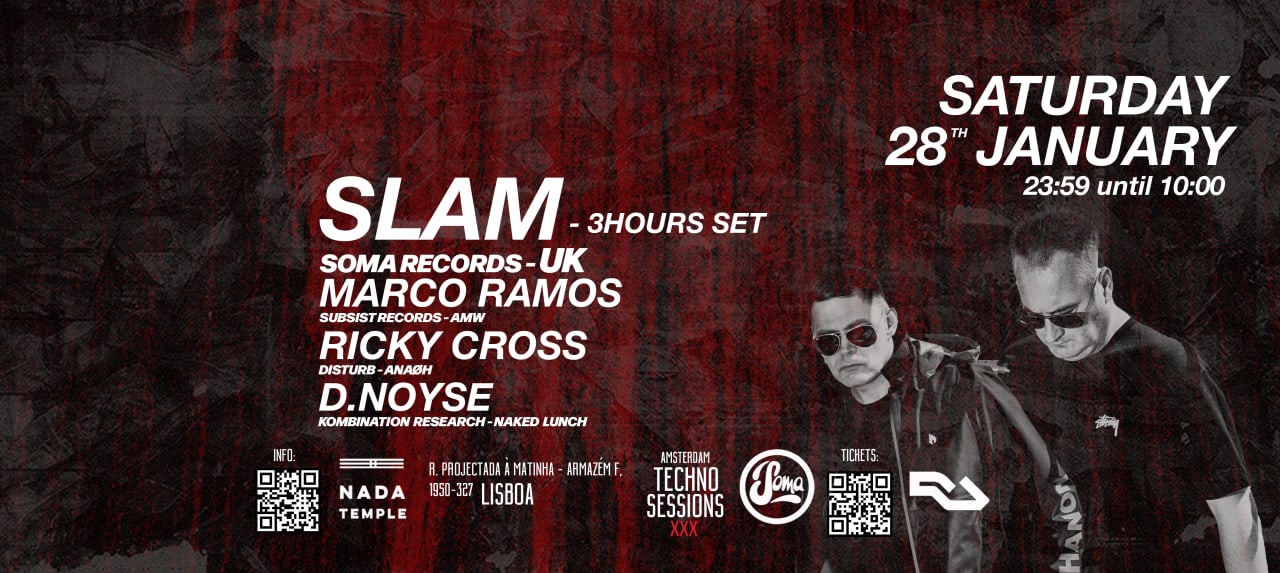 Amsterdam Techno Sessions at NADA TEMPLE w/ Slam 