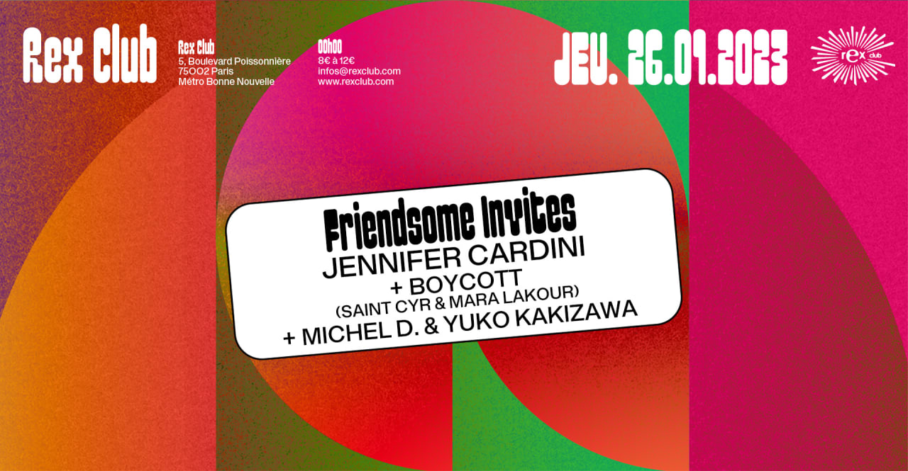 Friendsome Invites : JENNIFER CARDINI / BOYCOTT Resident.e.s