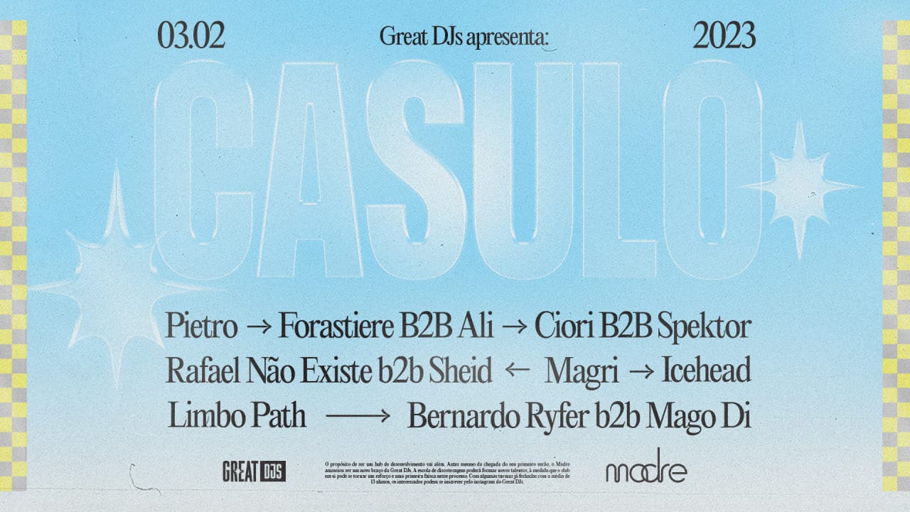 Great DJs apresenta: Casulo T15