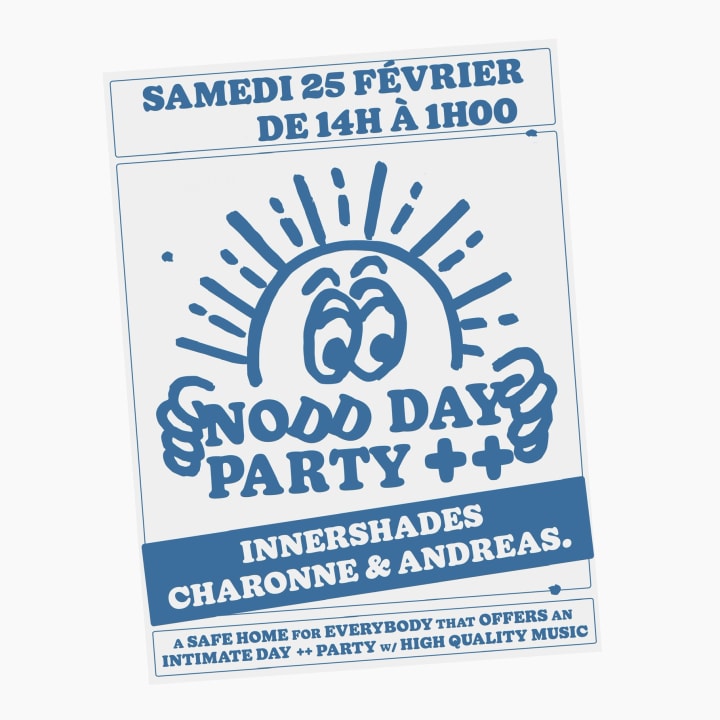 Nodd Day+ Party : Innershades, Charonne, Andreas.