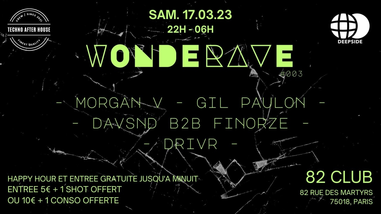  WONDERAVE #003 @ 82 CLUB