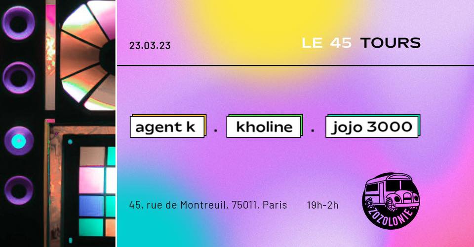 Zozo au 45 Tours avec Agent K, Kholine et Jojo 3000