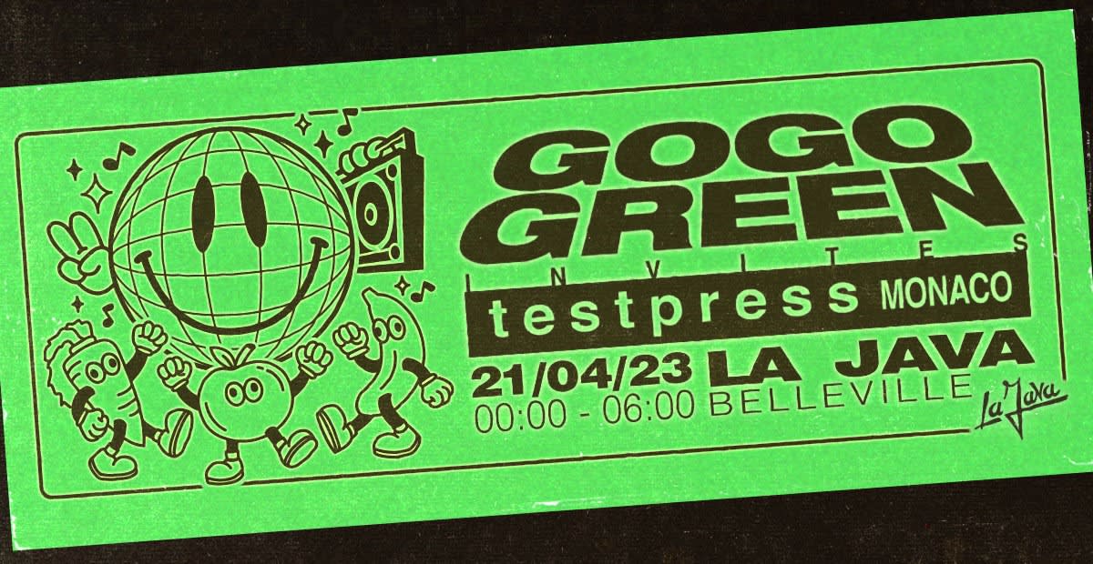 GOGO GREEN invite t e s t p r e s s & Monaco