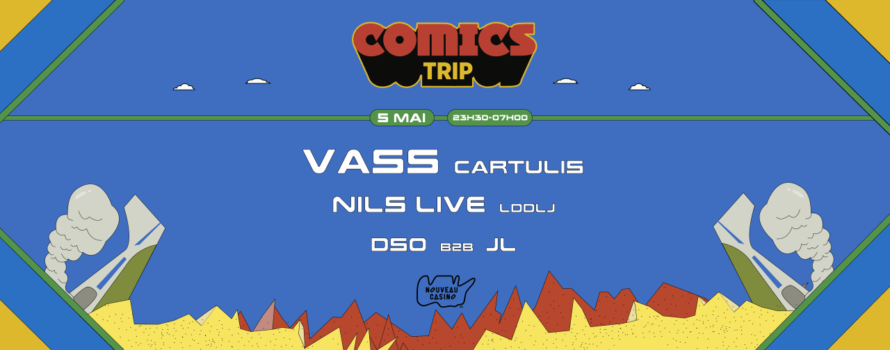 Comics Trip Adventures : VASS, NILS live, JL & DSO