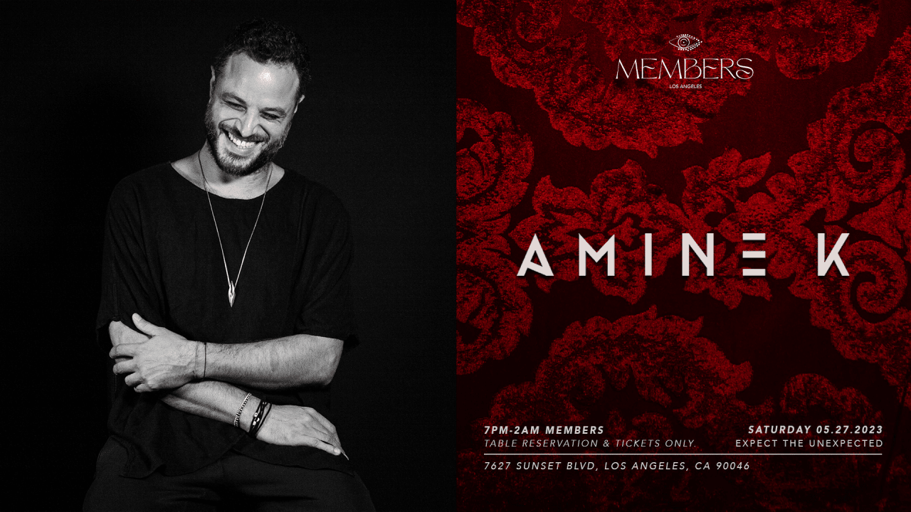 AMINE K at Members