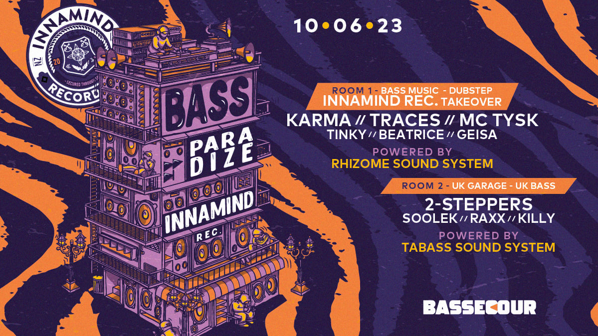 Bass Paradize x Innamind Recordings w/ Karma, Traces & More