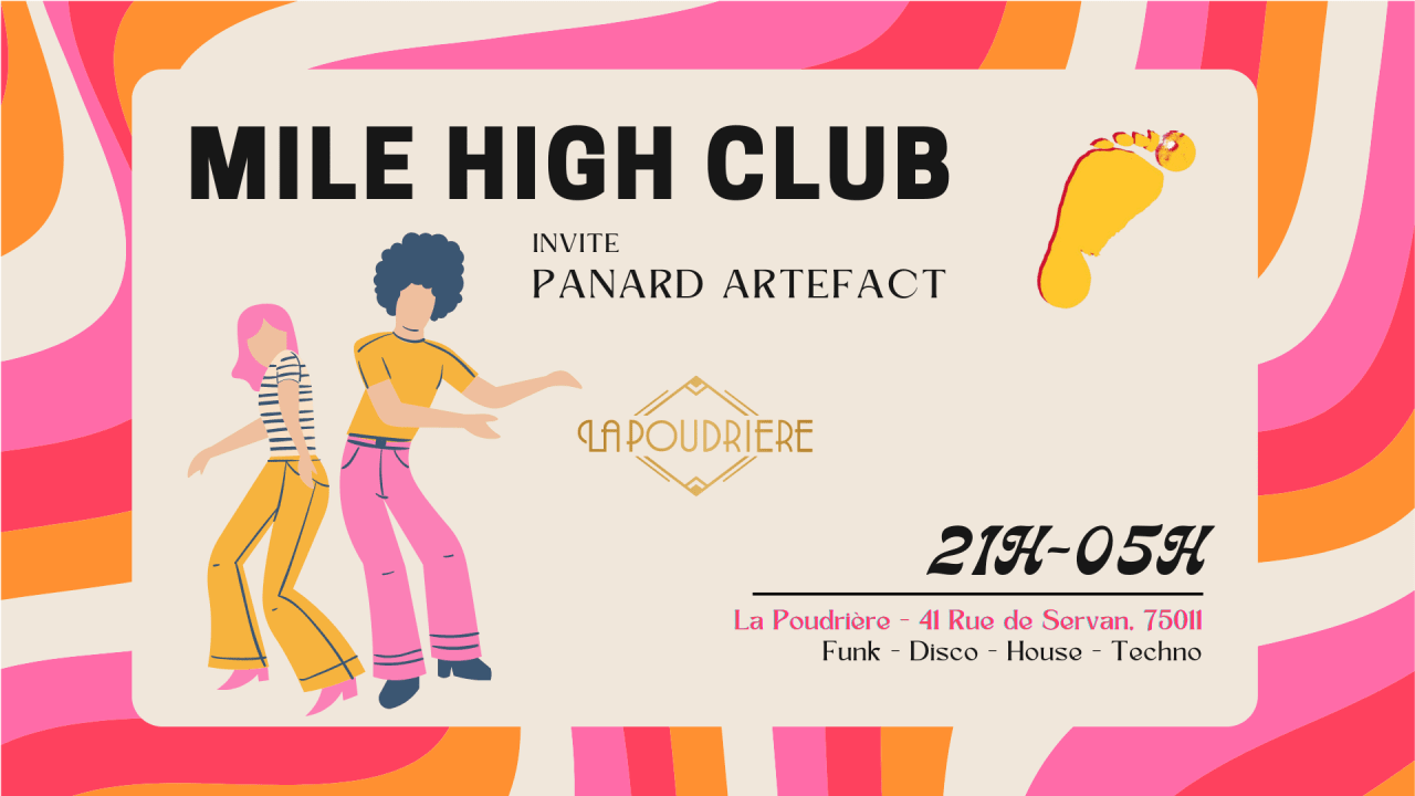 Mile High Club invite Panard Artefact