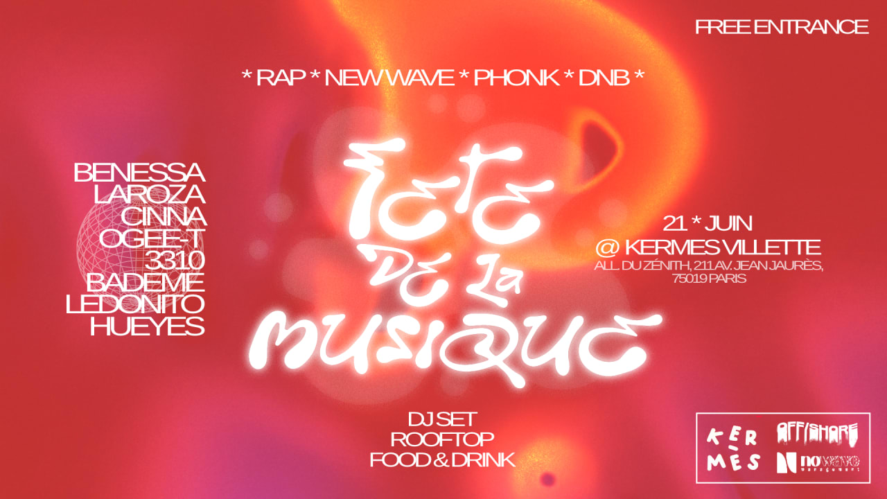 Fête de la Musique - rap / new wave / dnb - 21/06