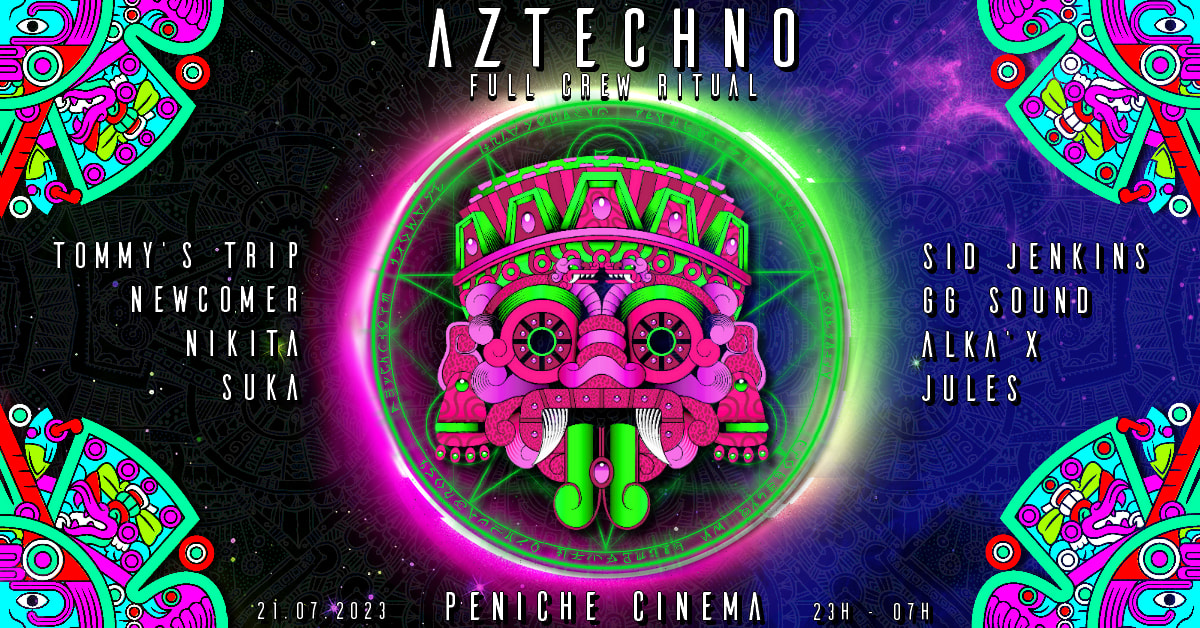 Aztechno full crew ritual - Techno/Acid/Psytrance