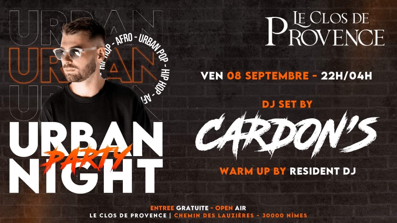 URBAN NIGHT : CARDON'S - OPEN AIR