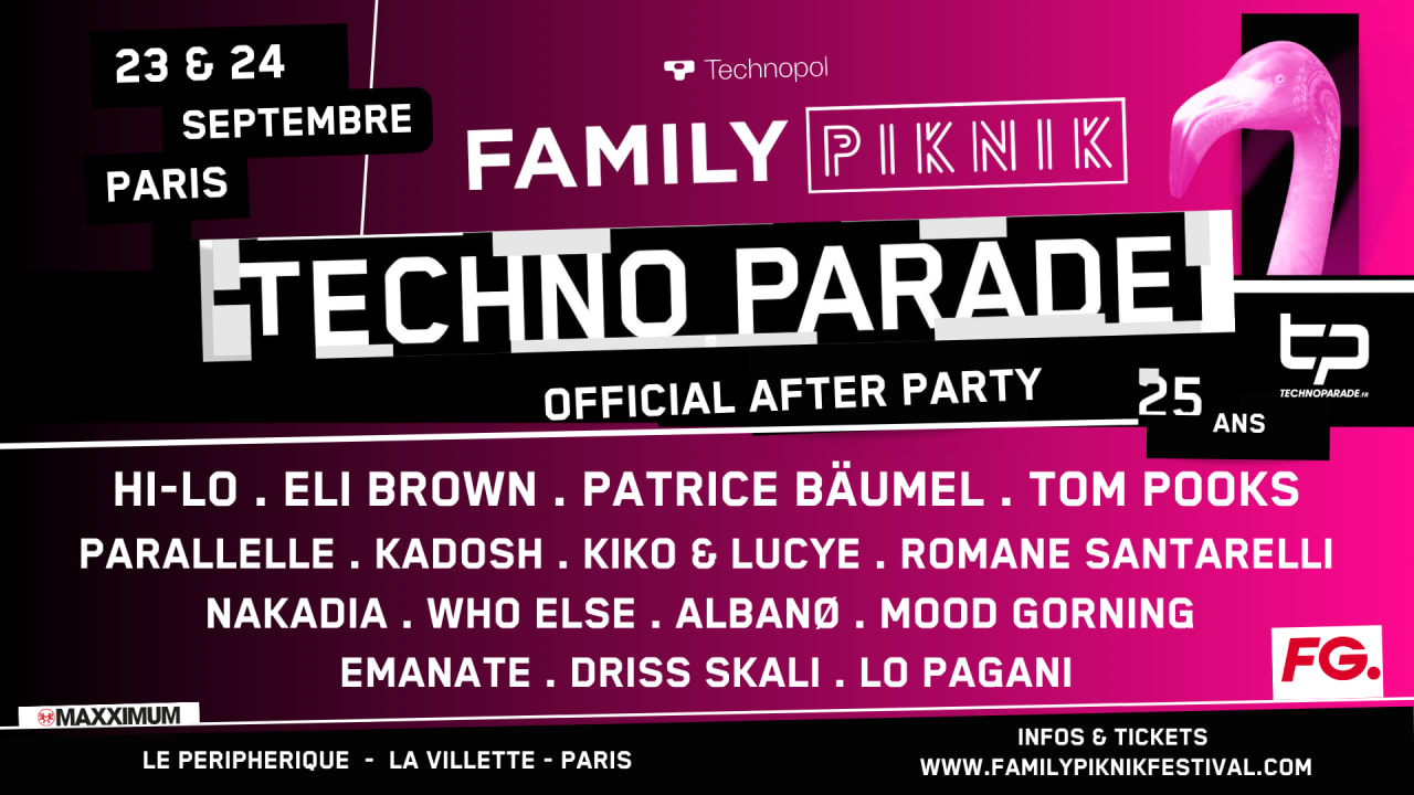 Family Piknik x 25 ans TECHNO PARADE