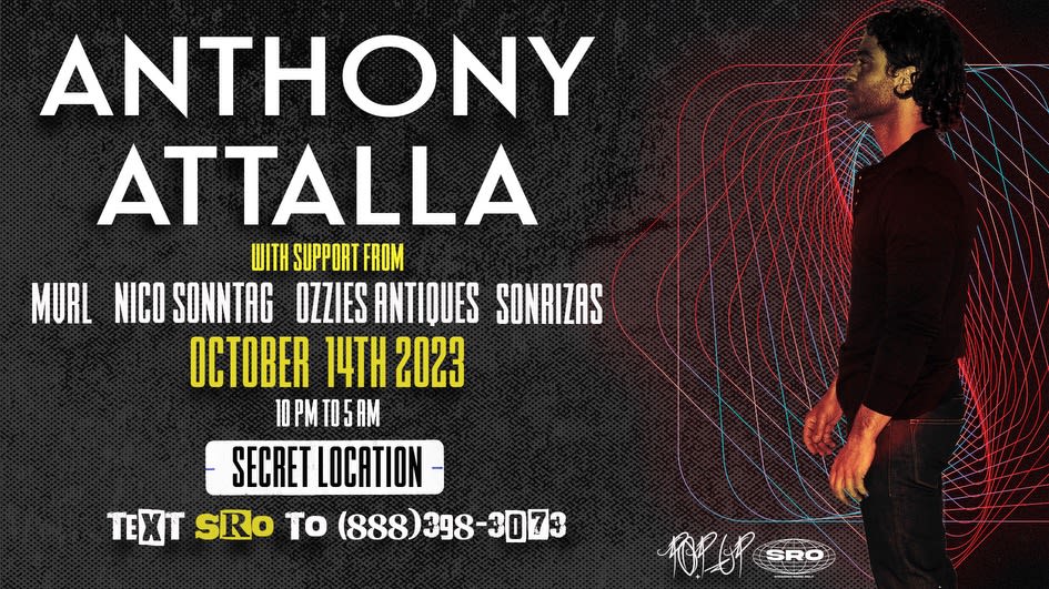 Anthony Attalla: Secret Location Pop Up