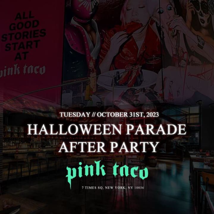 NYC Halloween Parade After Party at Pink Taco Times Square