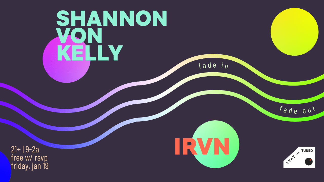 Fade in/out: Shannon Von Kelly, Irvn