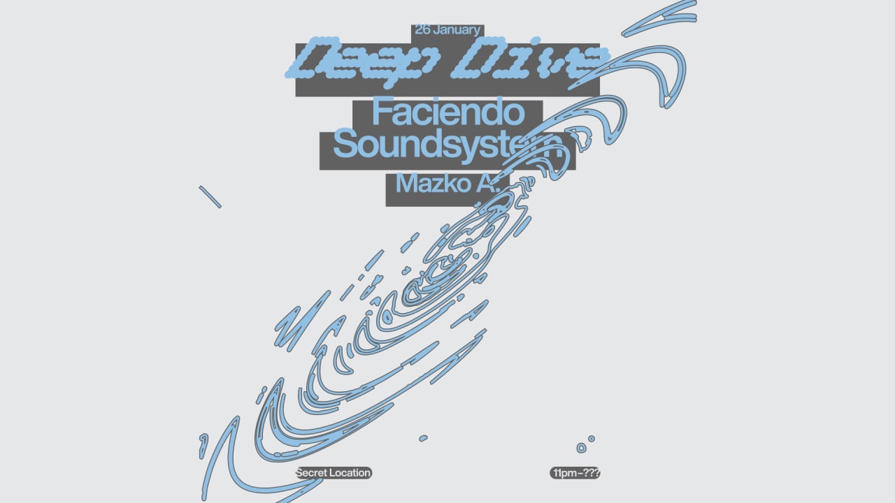 Deep Dive Invites - Faciendo Soundsystem