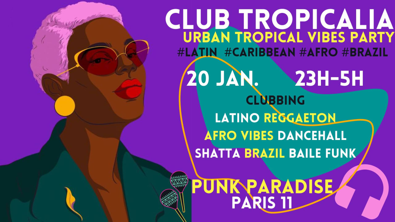 Club Tropicalia 20/1 ~ Latin, Afro, Caribbean, Brazil Party!