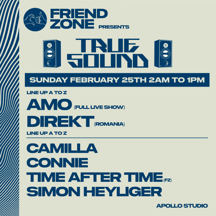 FriendZone present True sound /Amo Live /Direct