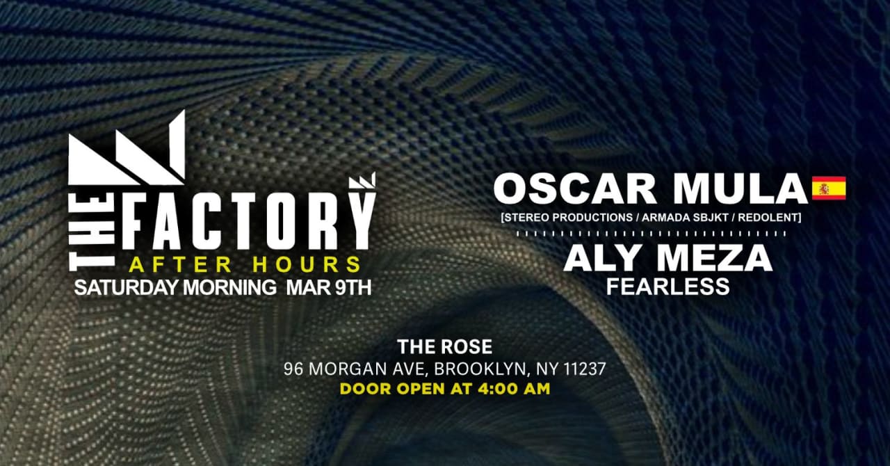 THE BKLYN AFTER HOURS - OSCAR MULA ( IBIZA )  - ALY MEZA