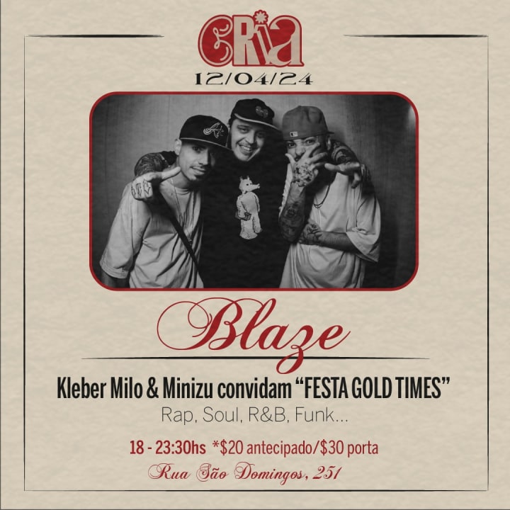 Festa Blaze convida Festa Gold Times