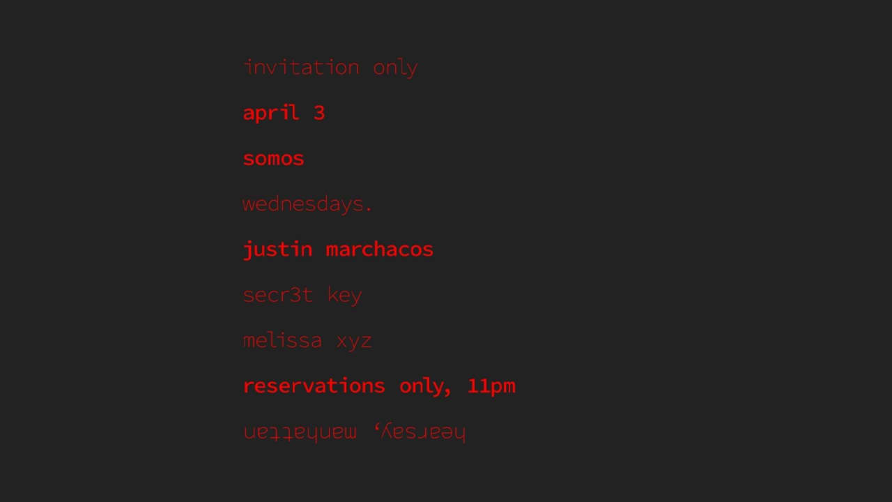 Hearsay: SOMOS w/ Justin Marchacos, SECR3T KEY, Melissa XYZ