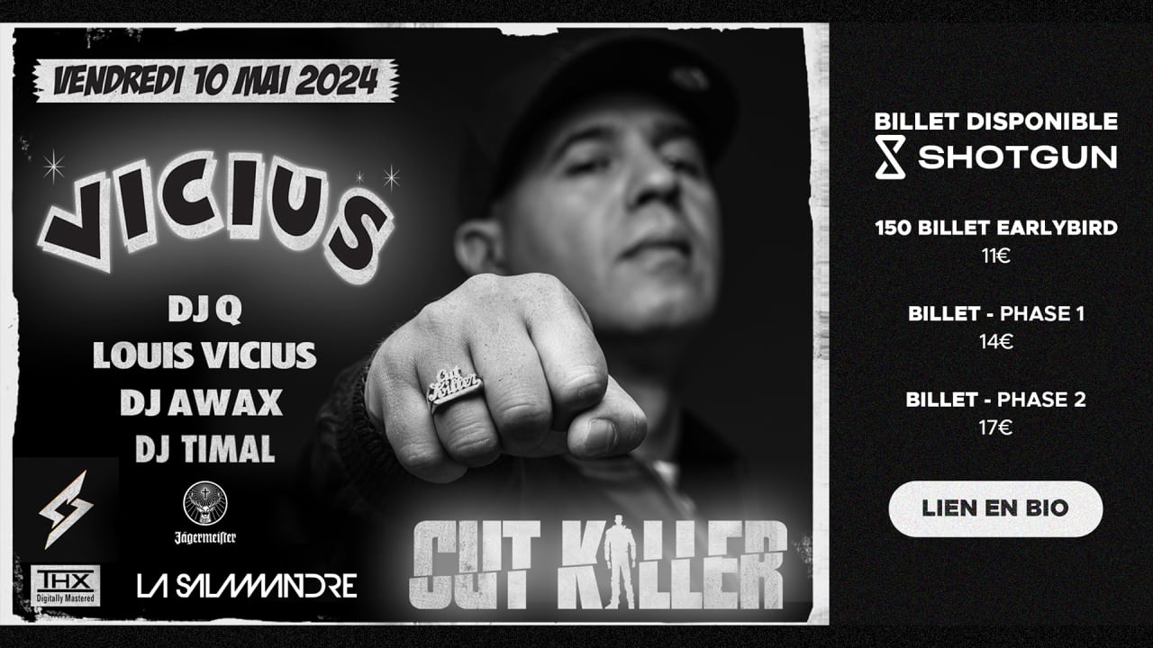 Vicius Party - CUT KILLER - La Salamandre Strasbourg