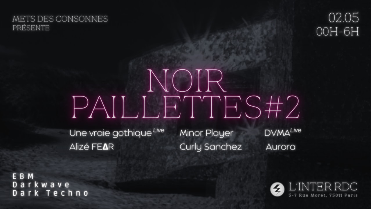 Noir Paillettes#2 by Mets des Consonnes