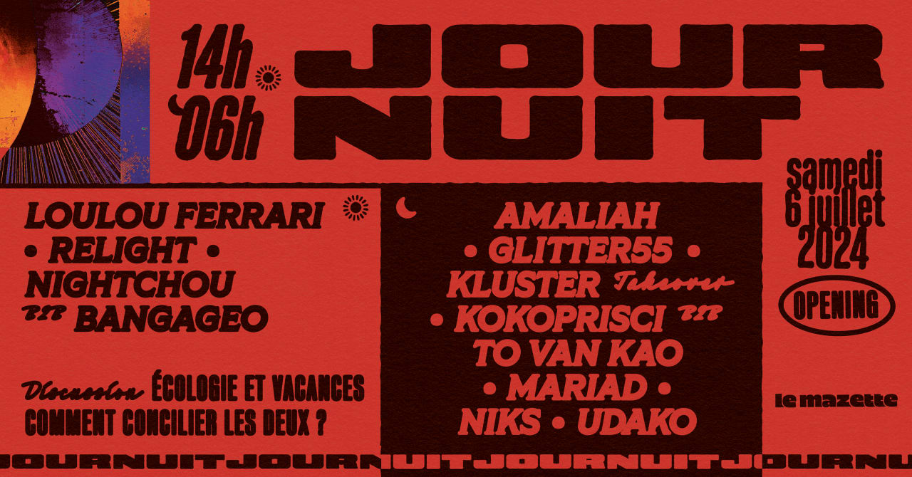 JourNuit 1 - Opening w/ Amaliah, GLITTER55, Niks & more