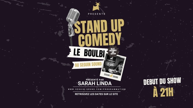 Boulbi Stand Up Comédie au Seguin Sound - 14/05
