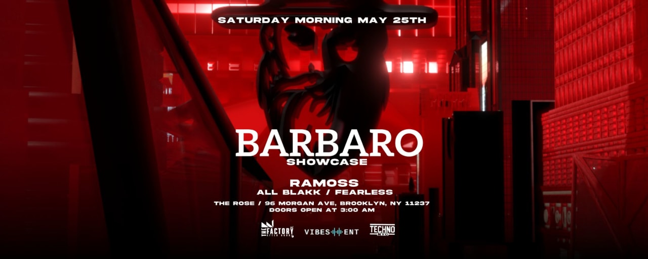 THE FACTORY × BARBARO SHOWCASE NYC - RAMOS - ALL BLAKK