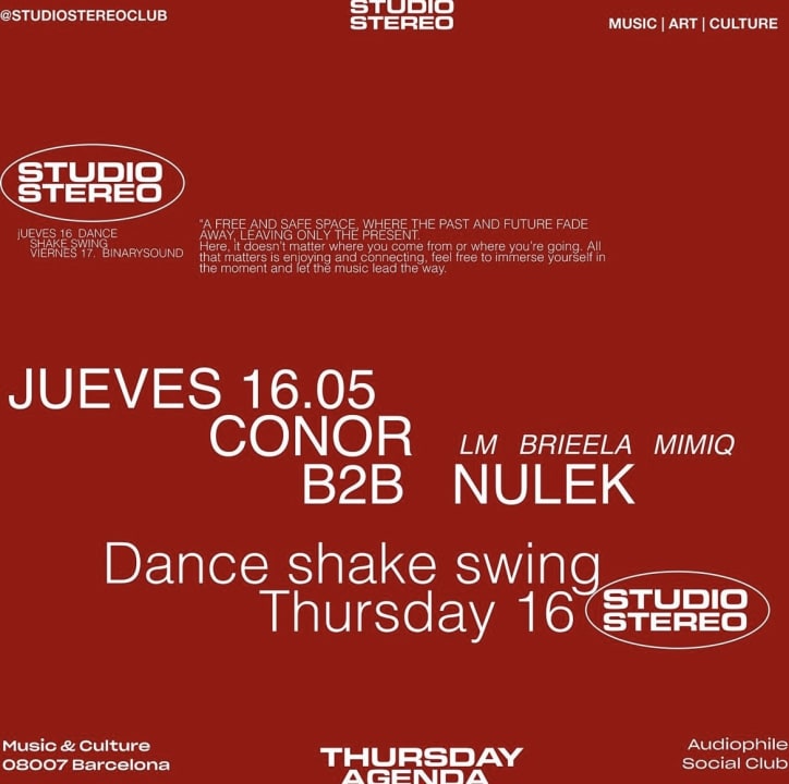Studio Stereo x Dance Shake Swing pres Nulek b2b Conor
