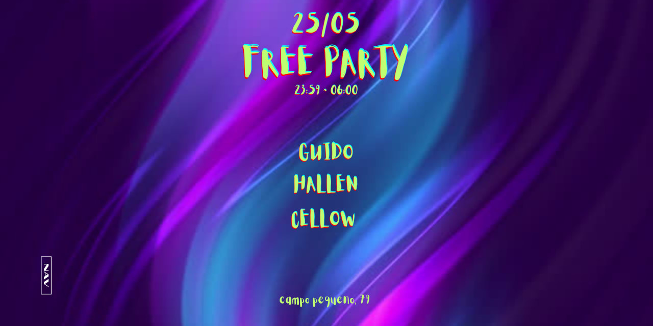 Free Partry at NAV w/ Hallen, Cellow and Guido