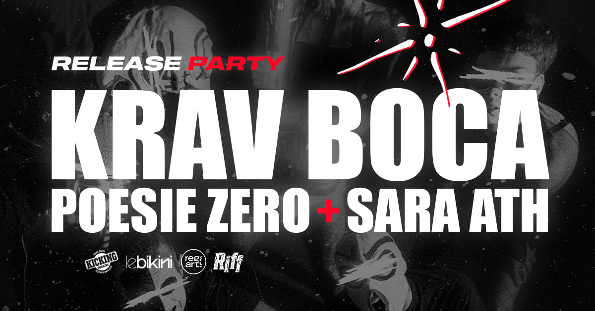 Krav Boca Release Party w/ POESIE ZERO, SARAH ATH