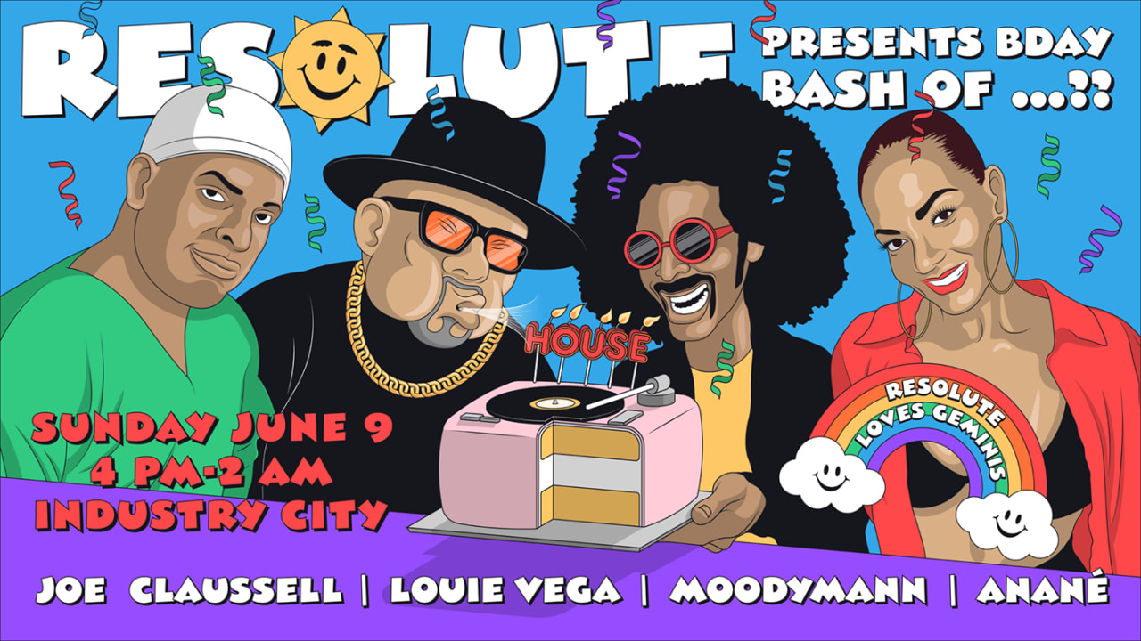 ReSolute Pres: Louie Vega's B-day Bash w/ Moodyman + more