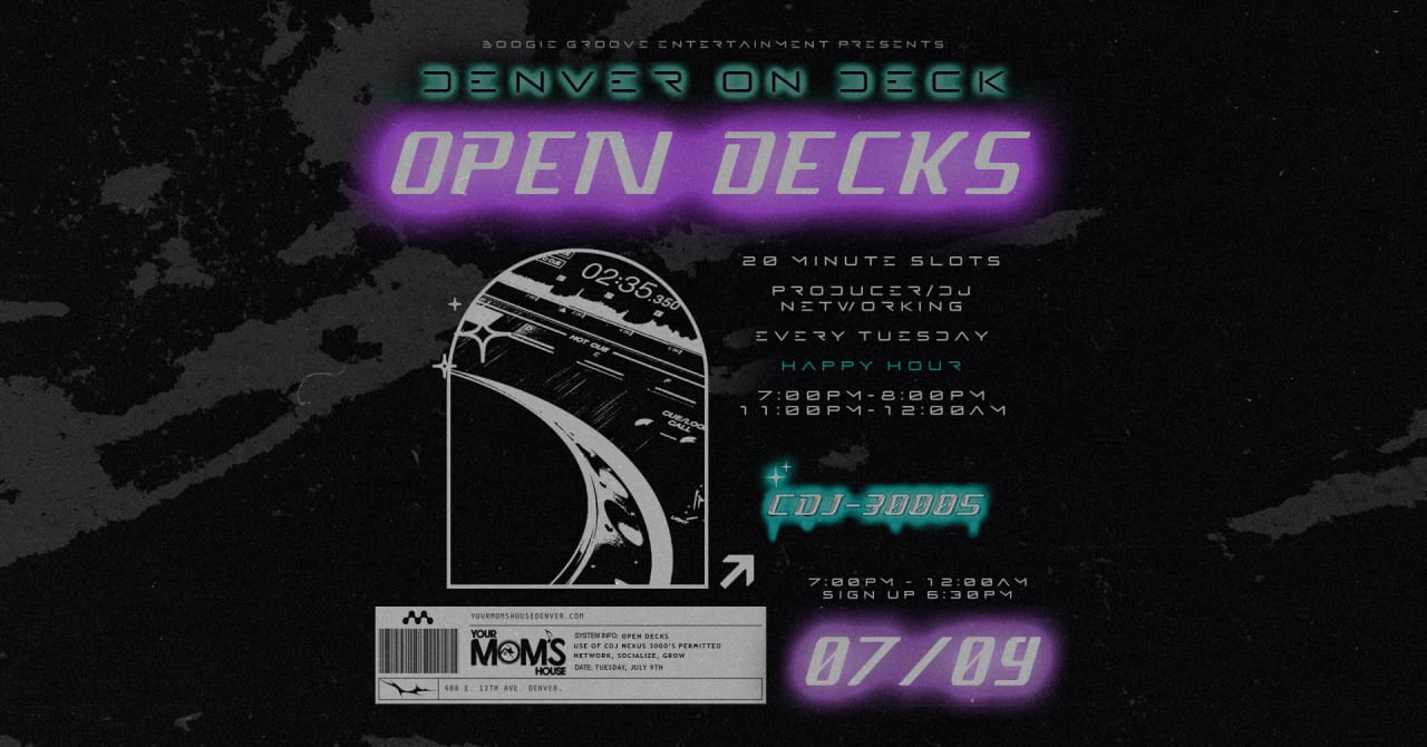 Denver On Deck: Open Decks 7/9