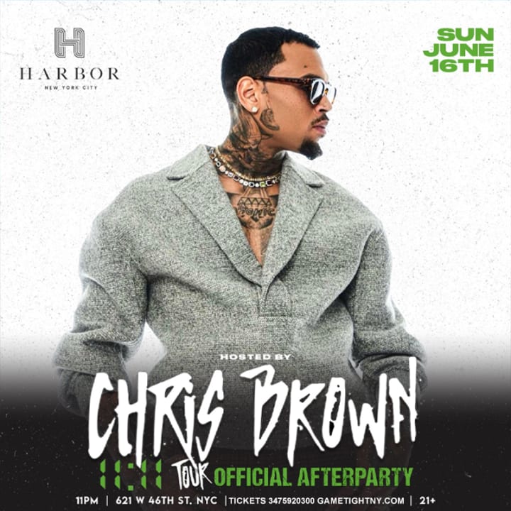 Chris Brown live 11:11 Tour Official Harbor NYC After Party