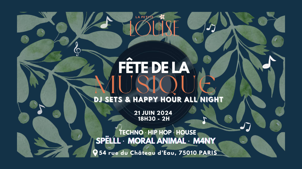 Fête de la musique à La Petite Louise (Paris 10ème) ☀️