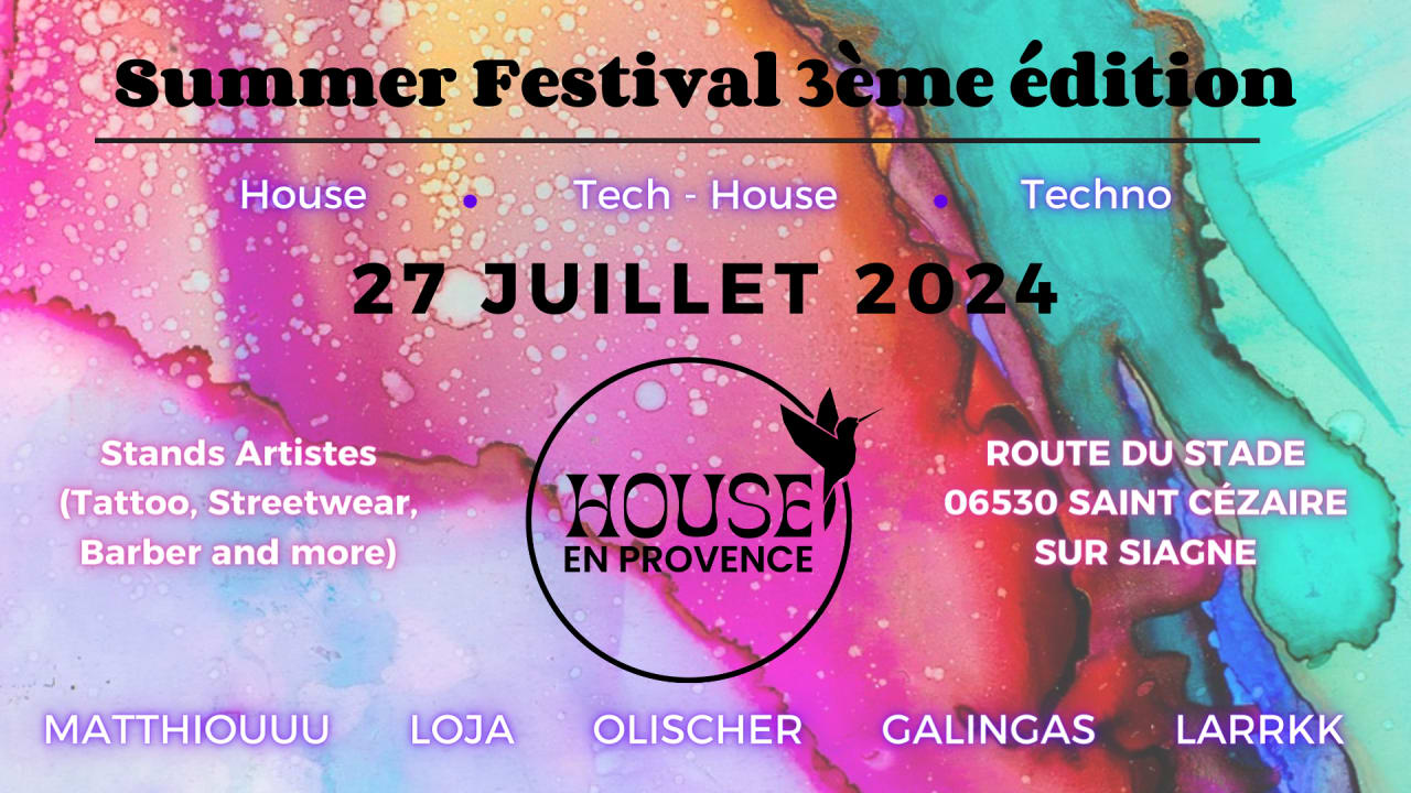 Festival House En Provence 3ème édition