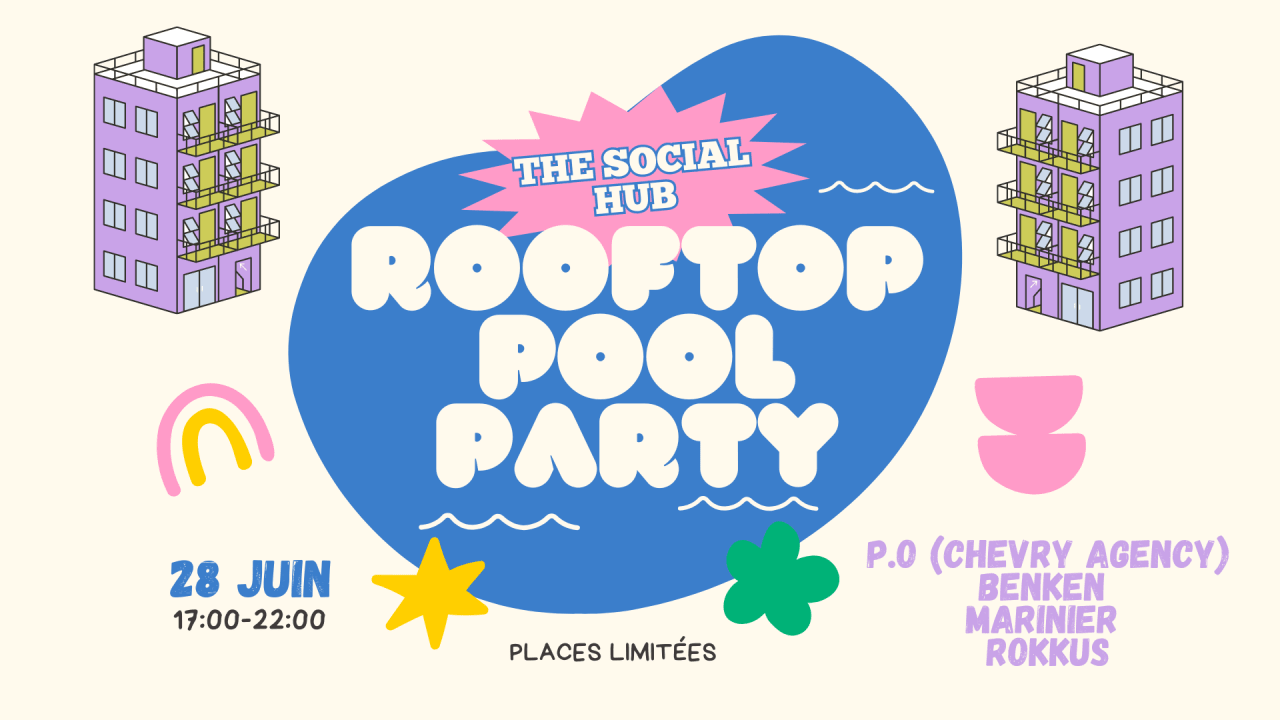 ROOFTOP POOL PARTY - 50CL w/ P.O (Chevry Agency)