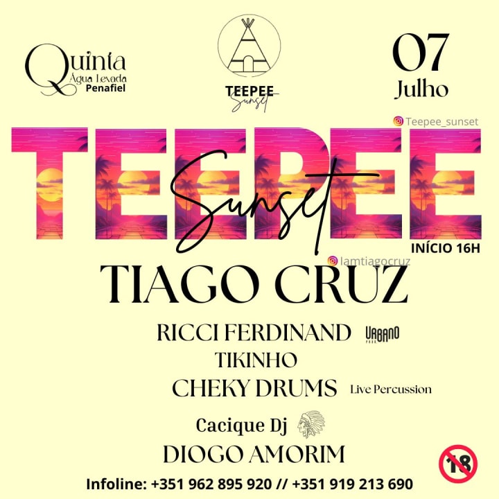 Teepee Sunset 7 Julho