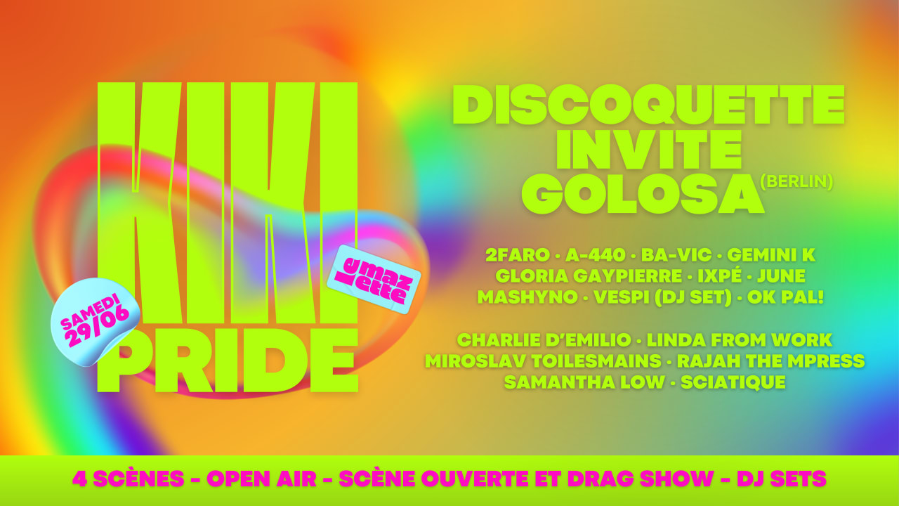 KIKI PRIDE  • Discoquette invite Golosa