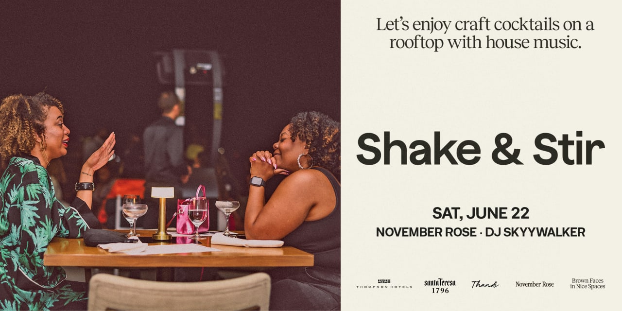 Shake & Stir: Rooftop Views Craft Cocktails and House Music