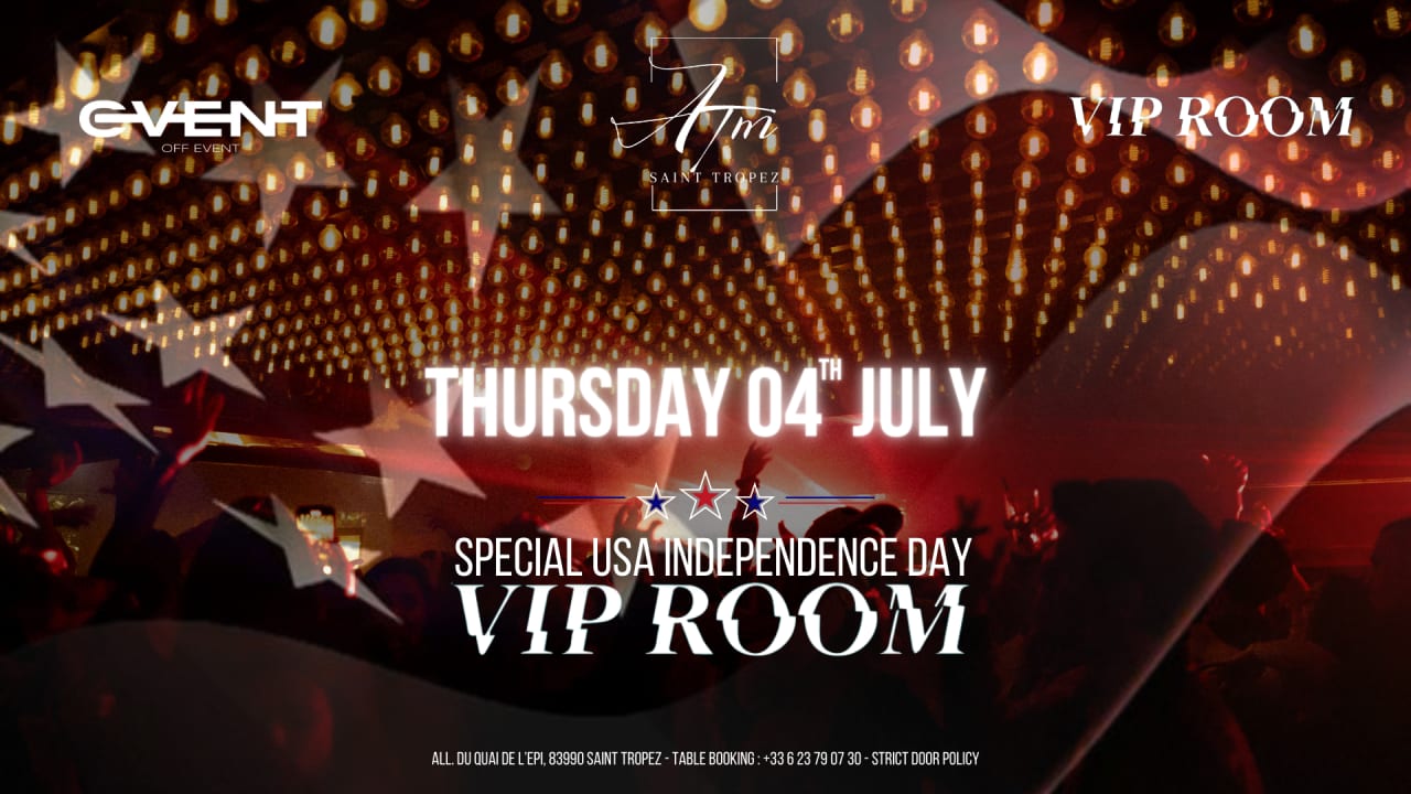 ATM X VIP ROOM - USA INDEPENDENCE DAY