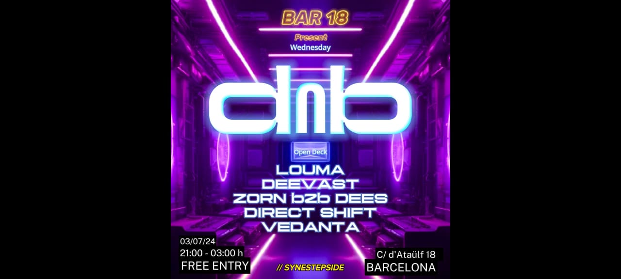 FREE ENTRY - DRUM & BASS - WEDNESDAY