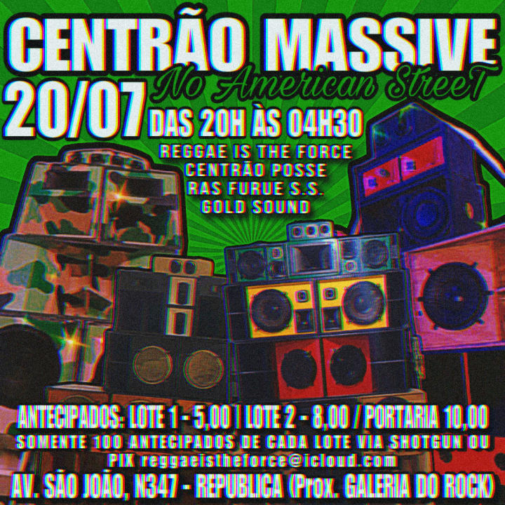 Centrão Massive 4 sistemas de Som